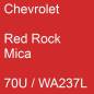 Preview: Chevrolet, Red Rock Mica, 70U / WA237L.